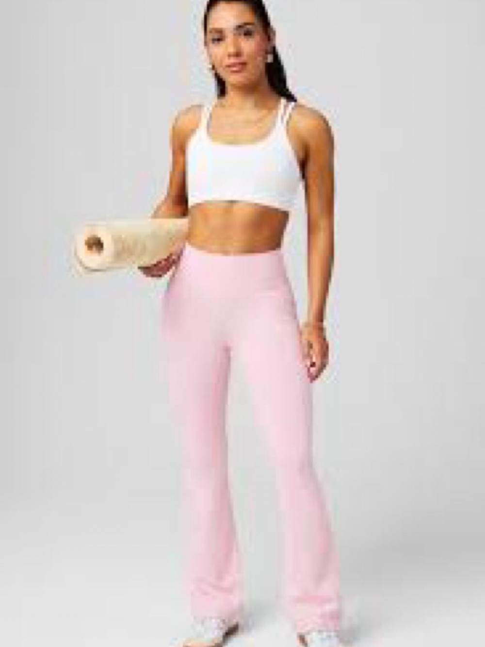Fabletics Pink Flare Leggings Size M NWT